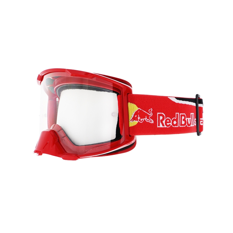 Red Bull Spect STRIVE S motokrossz szemüveg piros (átlátszó plexi)