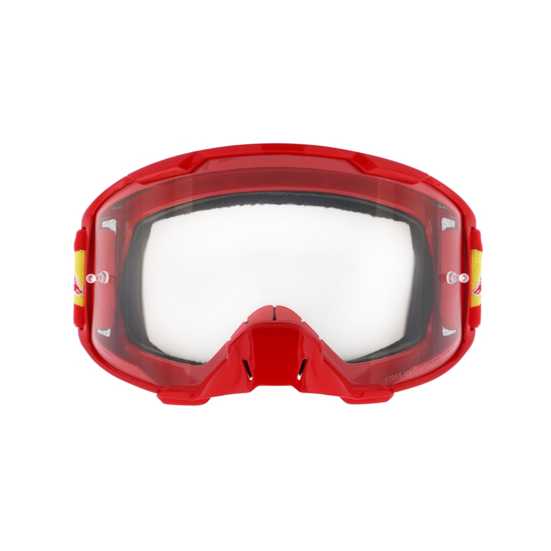 Red Bull Spect STRIVE S motokrossz szemüveg piros (átlátszó plexi)