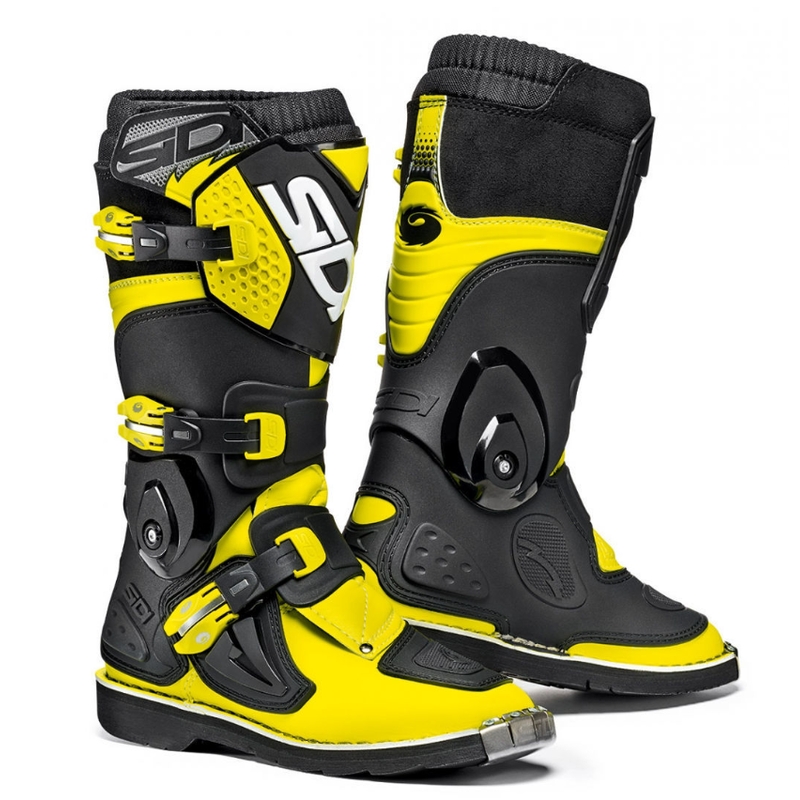 Sidi Flame gyerek motokrossz cipő fluo sárga-fekete