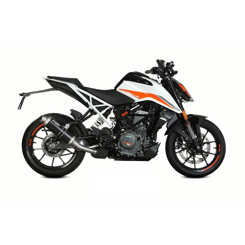 Kipufogóvég STORM GP fekete részére KTM Duke 390 2021-2023, KTM Duke 125 2021-2023