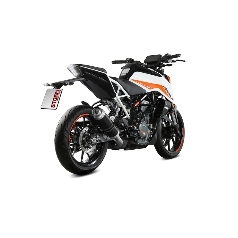 Kipufogóvég STORM GP fekete részére KTM Duke 390 2021-2023, KTM Duke 125 2021-2023