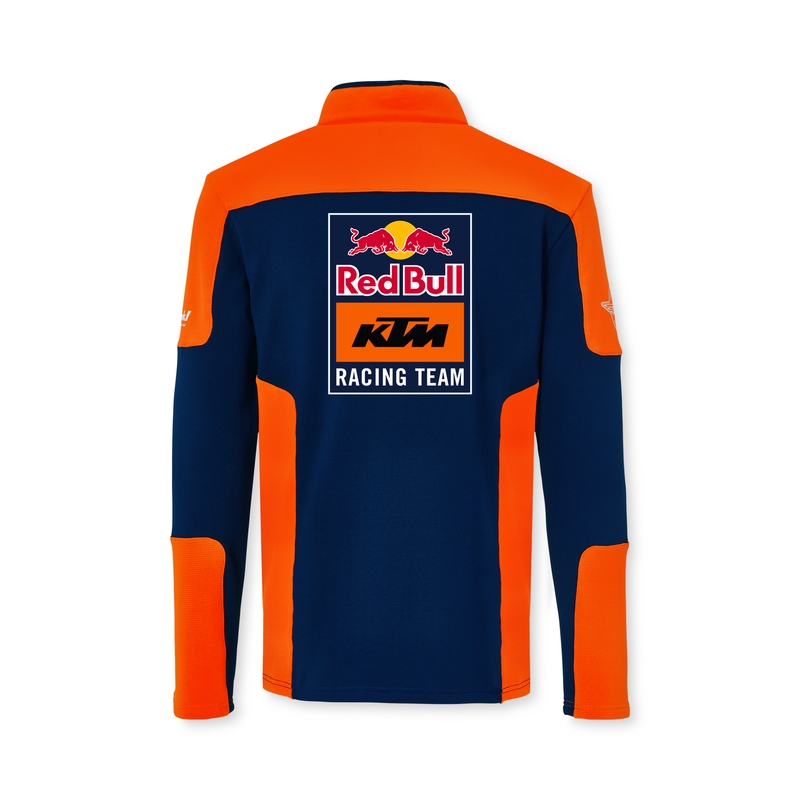 KTM Replica Team pulóver fél cipzárral kék-narancssárga kiárusítás