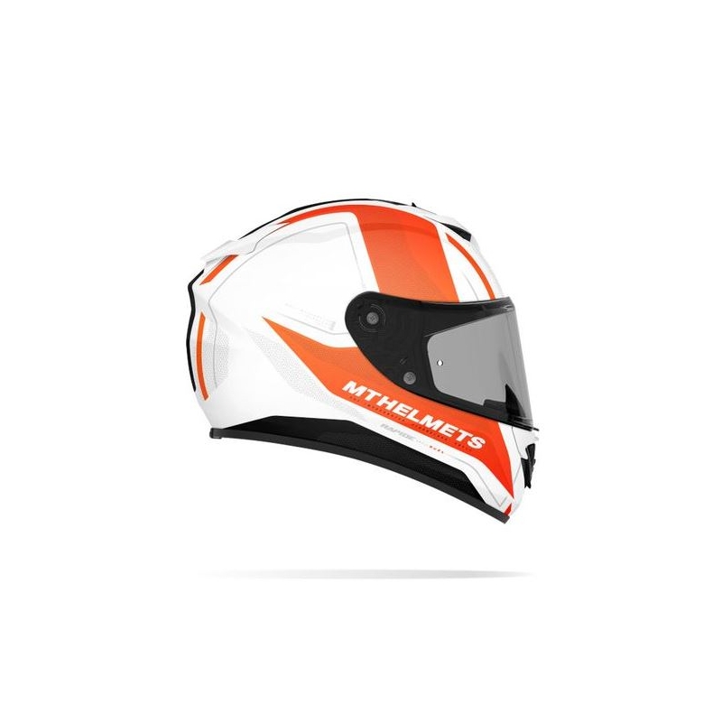 Integrált motoros sisak MT Rapide Duel fehér-fluo narancs
