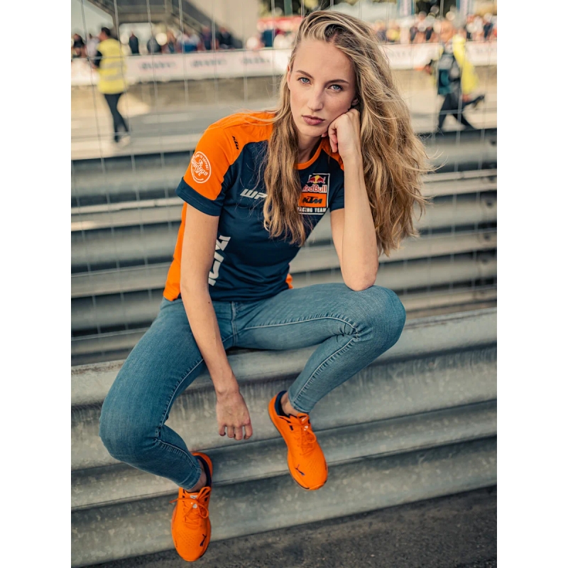 KTM Replica Team női póló kék-narancssárga