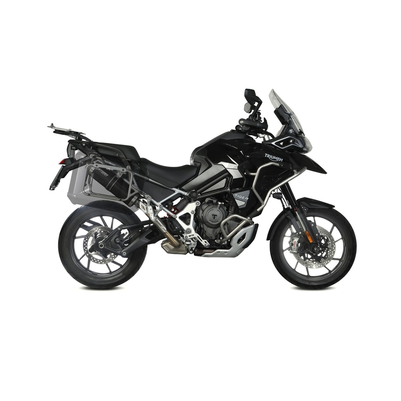 Kipufogóvég STORM OVAL fekete részére TRIUMPH Tiger 1200 Explorer / GT Explorer 2021-2026