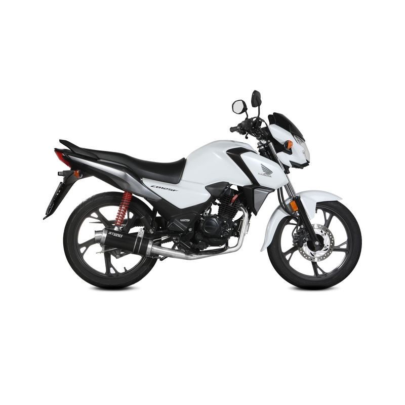 Teljes kipufogó rendszer 1x1 STORM GP fekete részére HONDA CB 125 F / GLR 125 2021-2024