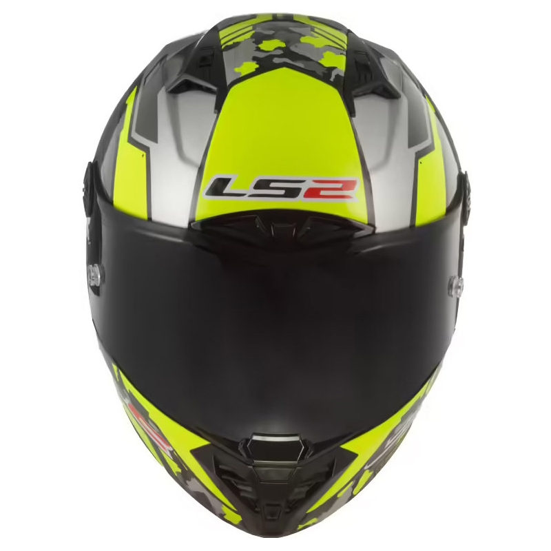 LS2 FF805 Thunder Carbon Space integrált bukósisak fluo sárga-szürke