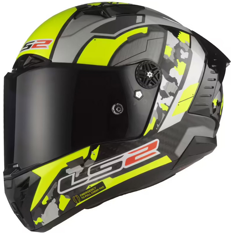 LS2 FF805 Thunder Carbon Space integrált bukósisak fluo sárga-szürke