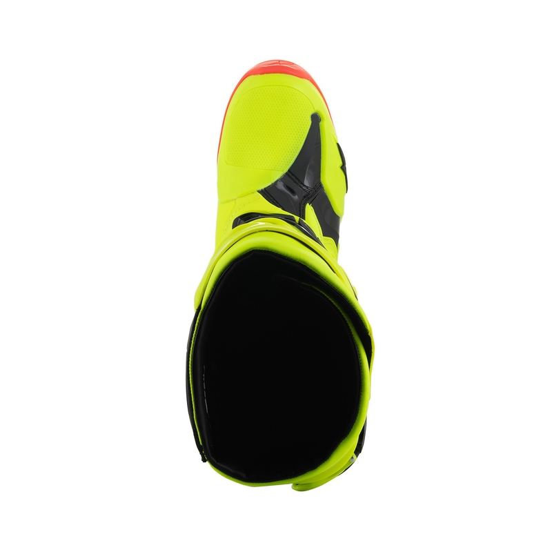 Alpinestars Tech 10 motoros csizma sárga fluo-fekete-piros fluo