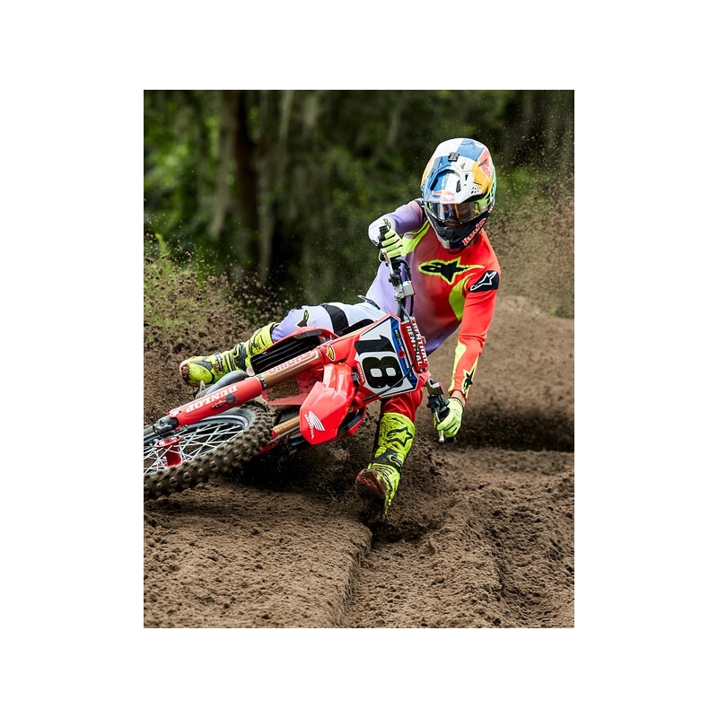 Alpinestars Tech 10 motoros csizma sárga fluo-fekete-piros fluo