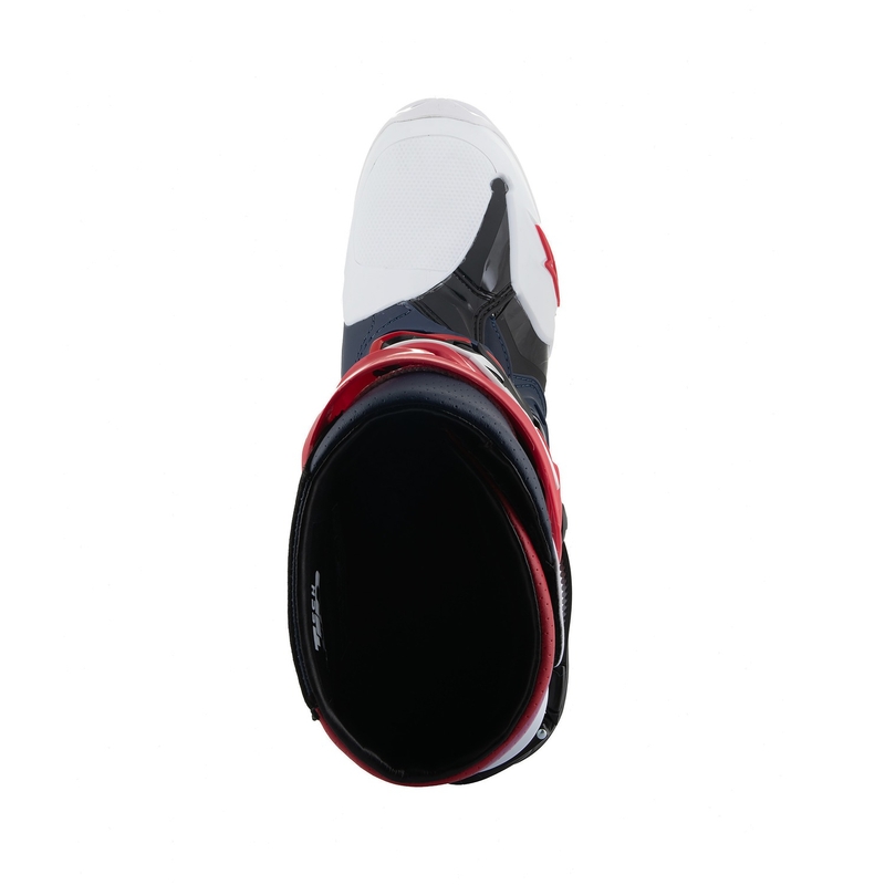 Alpinestars Tech 10 Superventilated perforált motoros csizma sötétkék-fehér-piros-lila