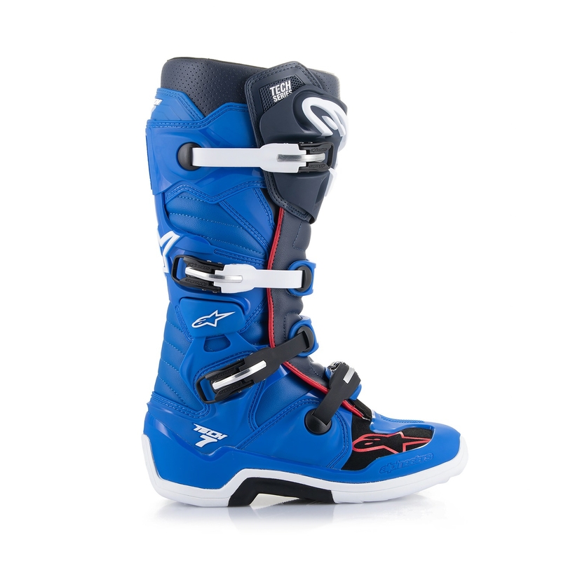 Alpinestars Tech 7 2024 motoros csizma kék-piros-fehér