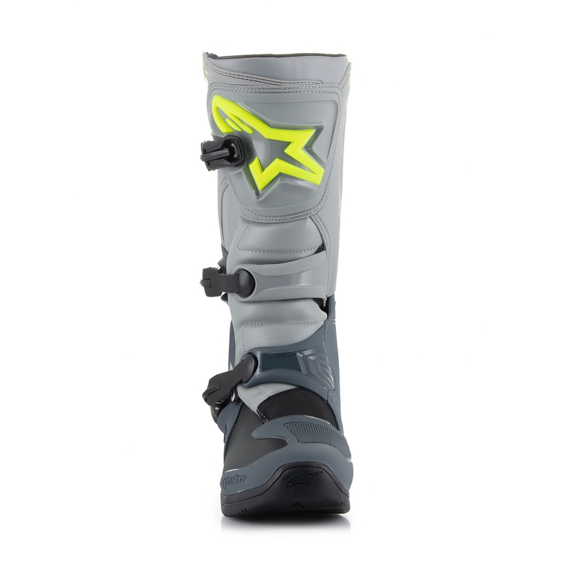 Alpinestars Tech 3 motoros csizma világos szürke-fekete-fluo sárga