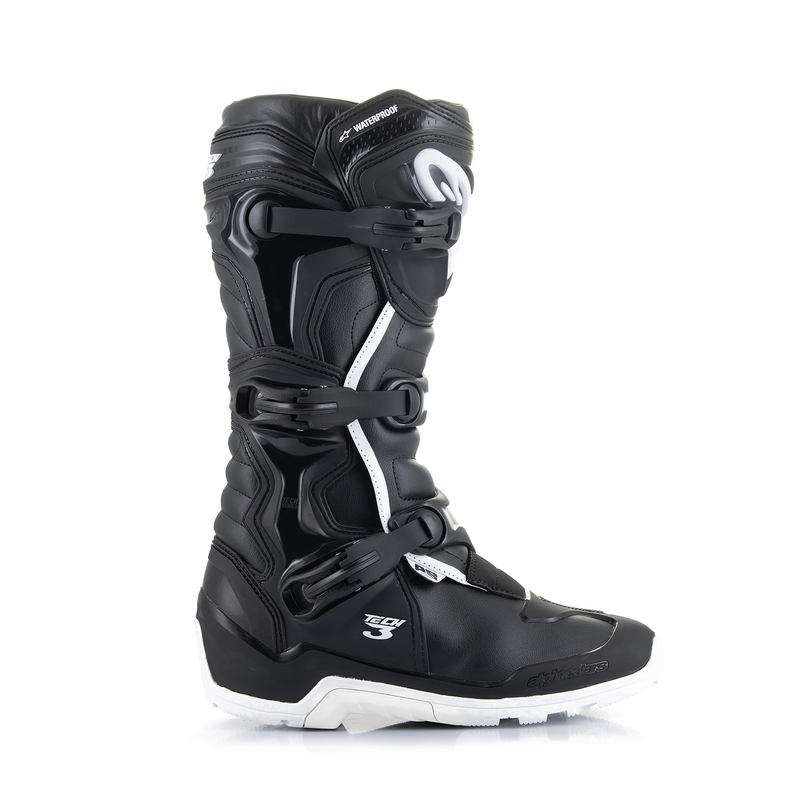 Alpinestars Tech 3 Enduro Waterproof motoros csizma fekete-fehér