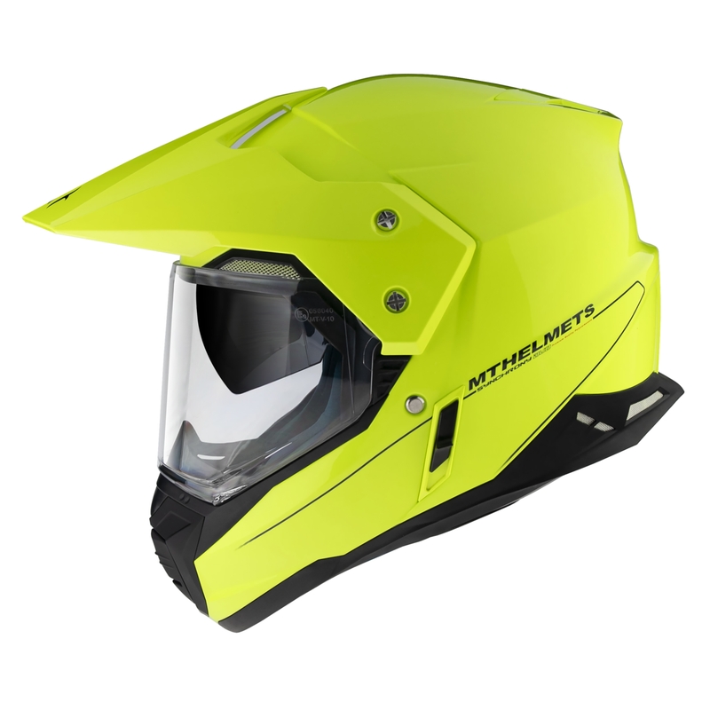 MT Synchrony Duosport SV enduro bukósisak fluo sárga