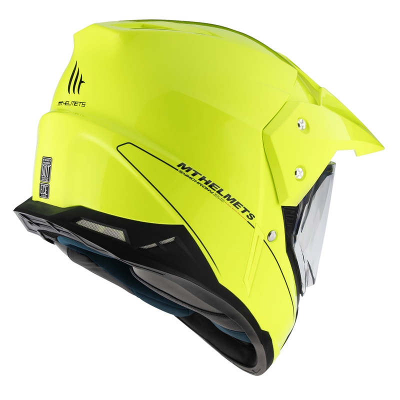 MT Synchrony Duosport SV enduro bukósisak fluo sárga