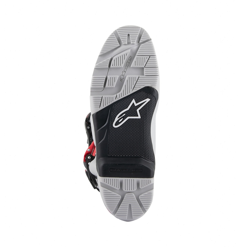 Alpinestars Tech 7 Enduro 2024 motoros csizma szürke-fluo piros-fekete
