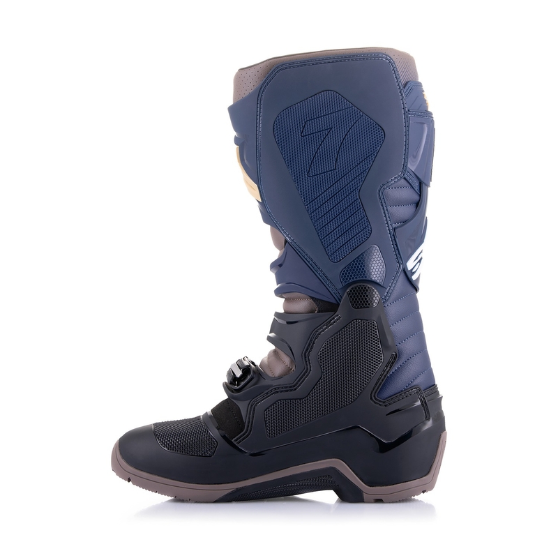 Alpinestars Tech 7 Enduro Drystar 2024 motoros csizma kék-szürke-narancssárga-fekete
