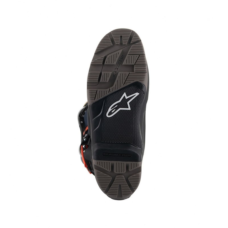 Alpinestars Tech 7 Enduro Drystar 2024 motoros csizma kék-szürke-narancssárga-fekete