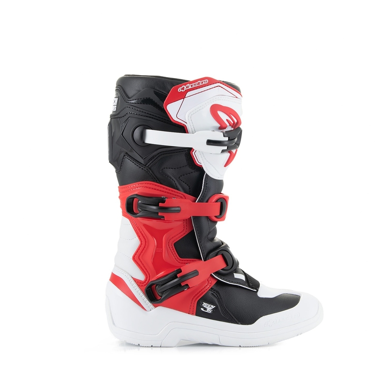 Alpinestars Tech 3S Youth gyerek motoros csizma fehér-fekete-piros