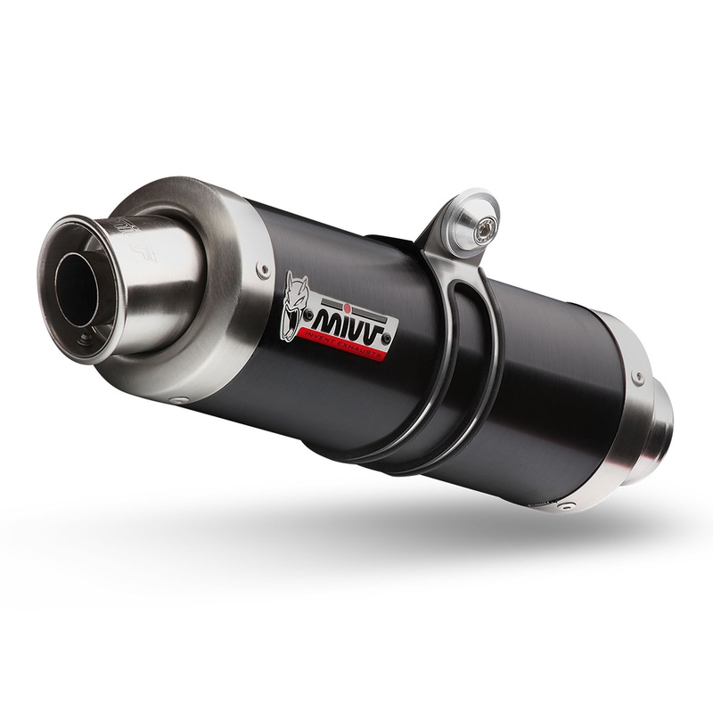 Teljes kipufogó rendszer 4x2x1 STORM GP Acélos fekete részére HONDA CB 650 R 2019-2023, HONDA CBR 650 R 2019-2023