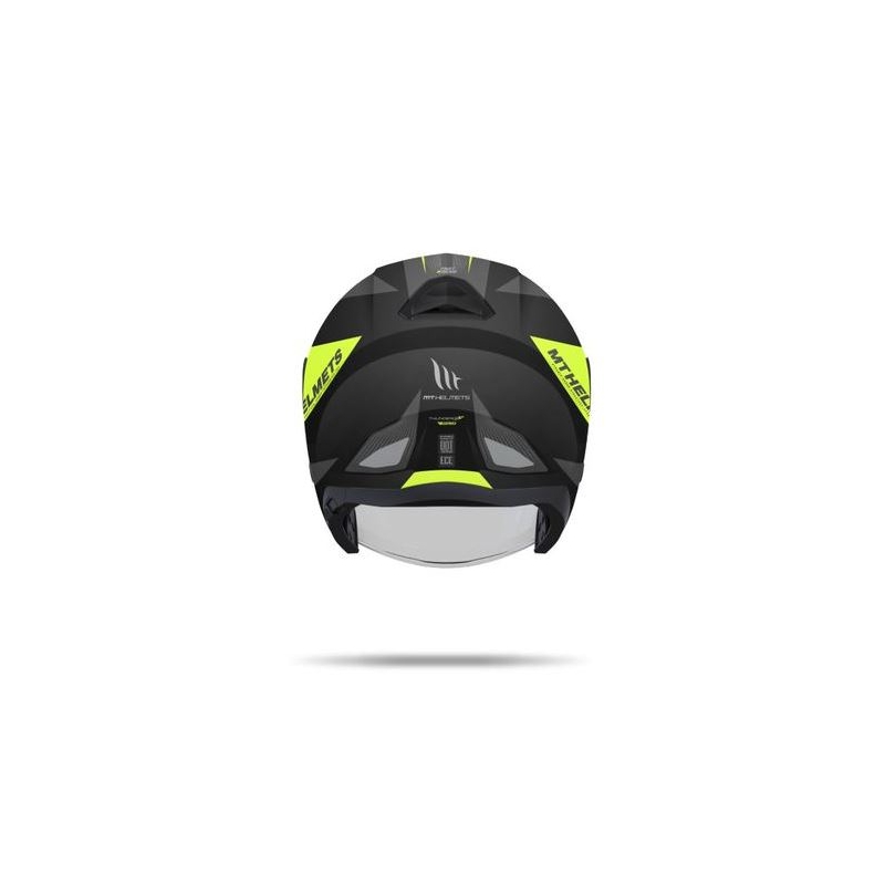 Motorkerékpár Sisak Nyitott MT Thunder SV Jet Wing Fekete Matt-Fluo Sárga Akció kiárusítás