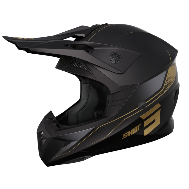 Shot Pulse Edge motokrossz bukósisak matt arany kiárusítás