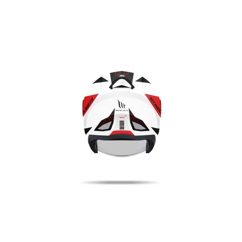 Motoros sisak nyitva MT Thunder SV Jet Wing fehér-piros