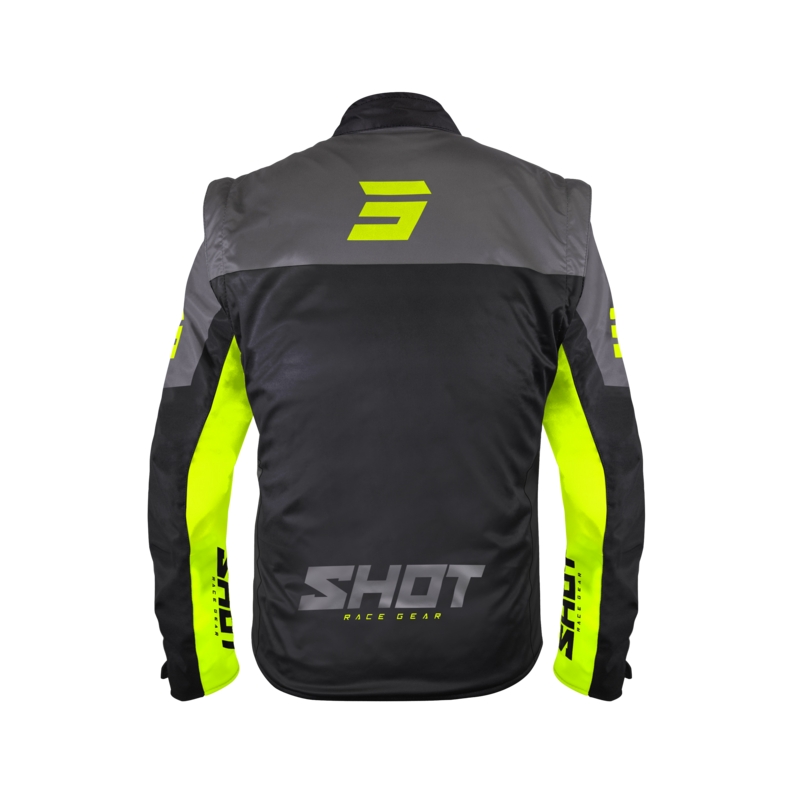 Shot Softshell Lite Softshell kabát fekete-fluo sárga