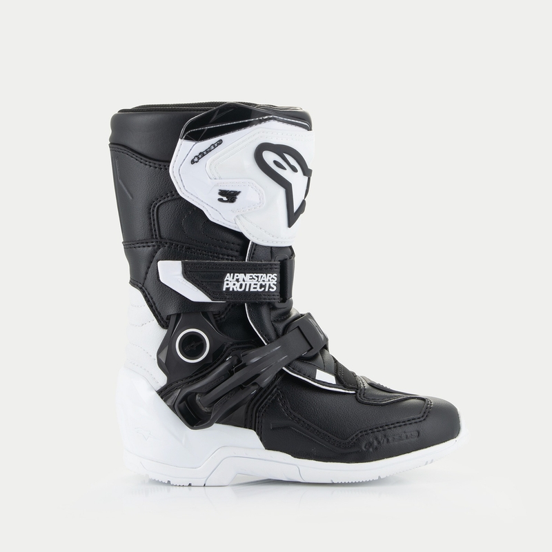 Alpinestars Tech 3S gyerek motoros csizma fehér-fekete