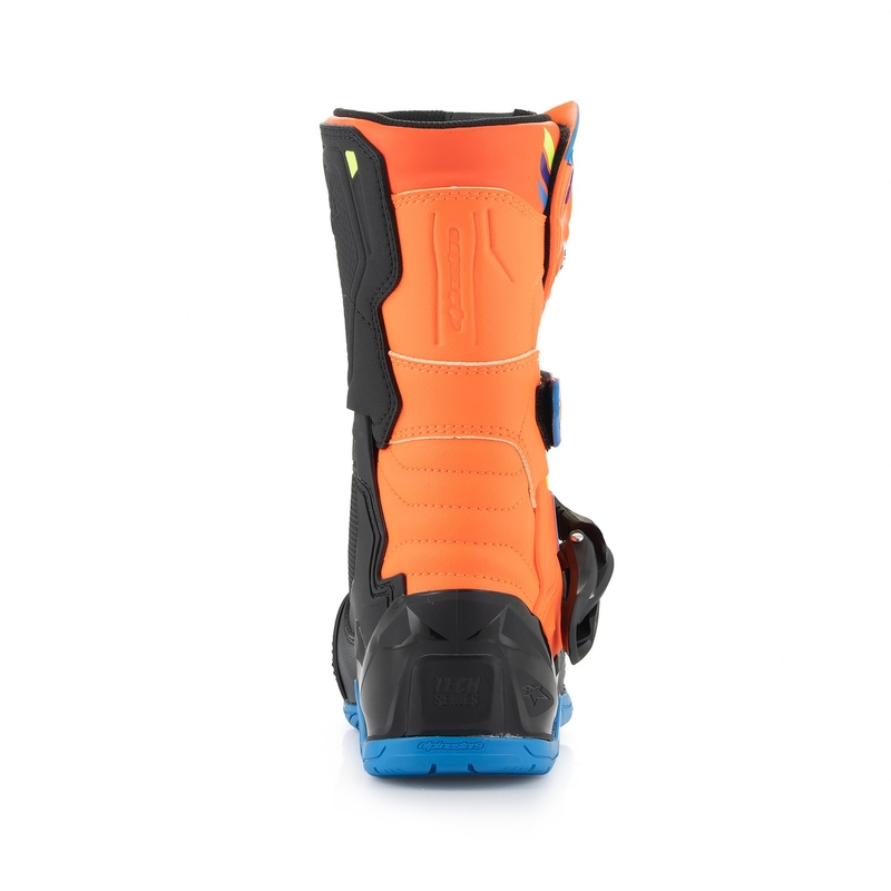 Alpinestars Tech 3S Kids gyerek motoros csizma fluo narancssárga-kék-fluo sárga-fekete