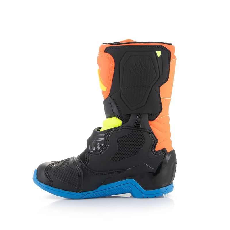 Alpinestars Tech 3S Kids gyerek motoros csizma fluo narancssárga-kék-fluo sárga-fekete