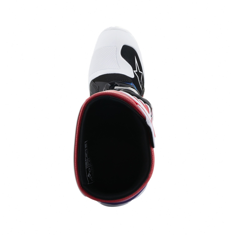 Alpinestars TECH 7 S gyerek motocrossz csizma fehér-fekete-piros-kék-lila