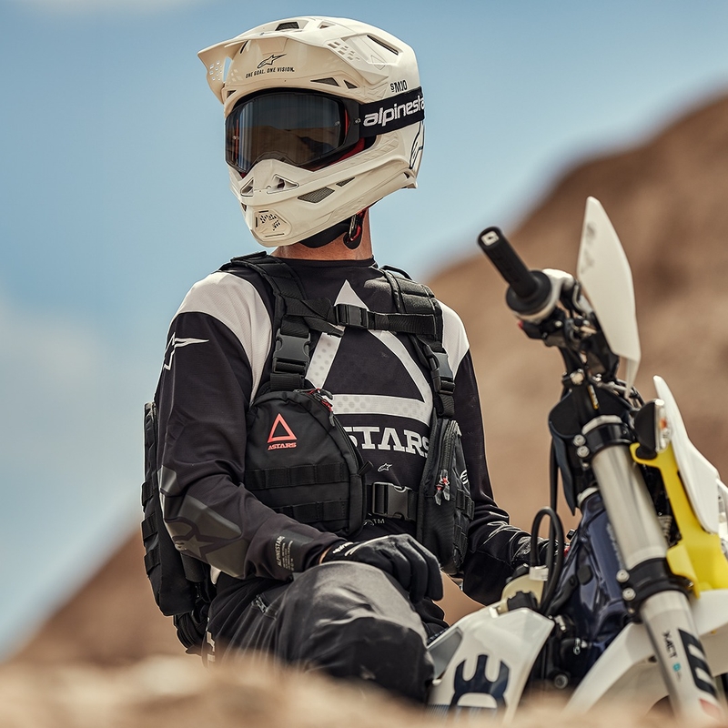 Alpinestars Techdura Taktikai hátizsák fekete-fehér 9 l