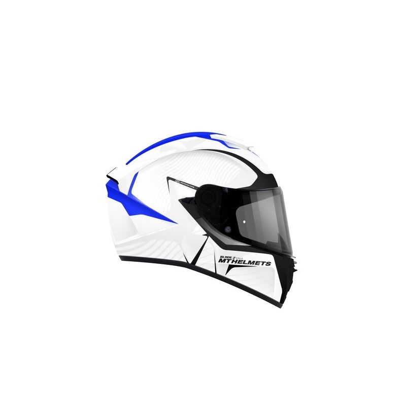 Integrált motoros sisak MT Blade 2 SV Blaster fehér-kék