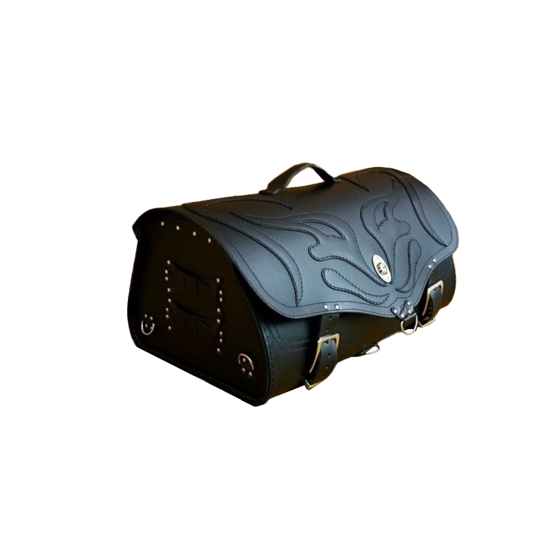 RSA K22 Black Demon motoros bőr táska fekete 42l