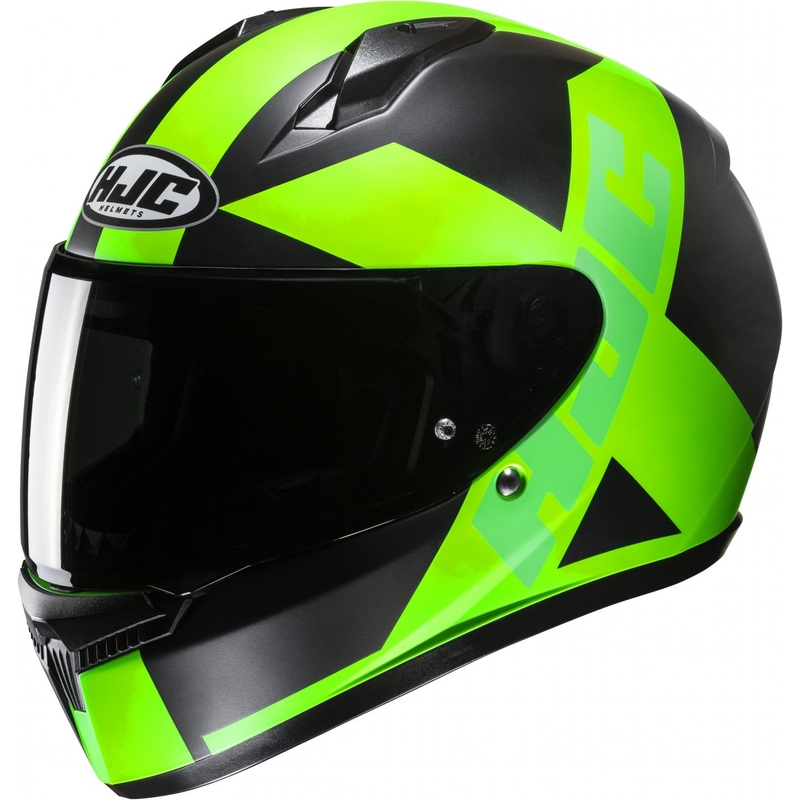 HJC C10 Tez MC4HSF Integrált bukósisak fekete-fluo zöld