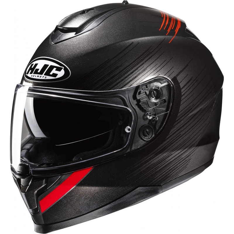 HJC C70N Sway MC1 Integrált bukósisak piros-fekete