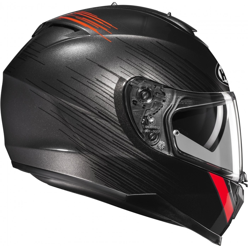 HJC C70N Sway MC1 Integrált bukósisak piros-fekete