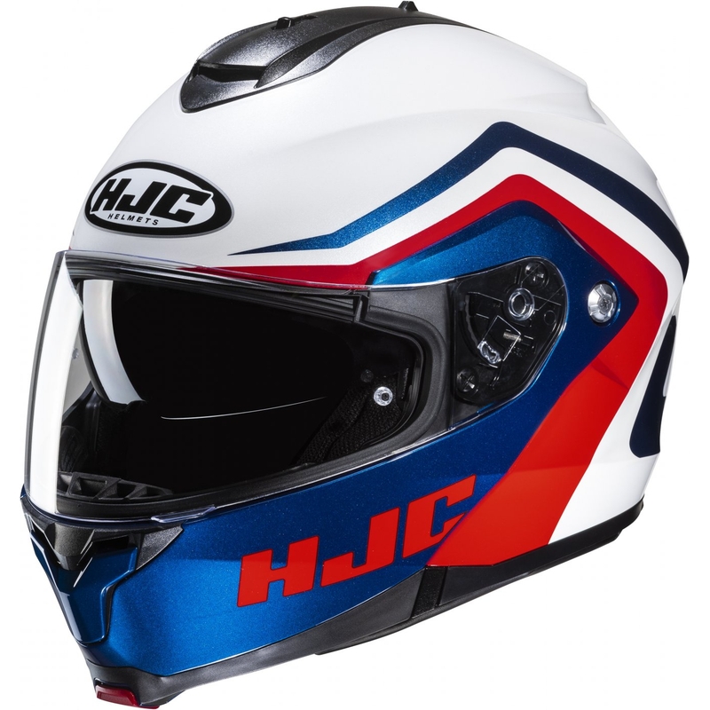 HJC C91N Nepos MC21 felnyitható motoros bukósisak piros-kék-fehér