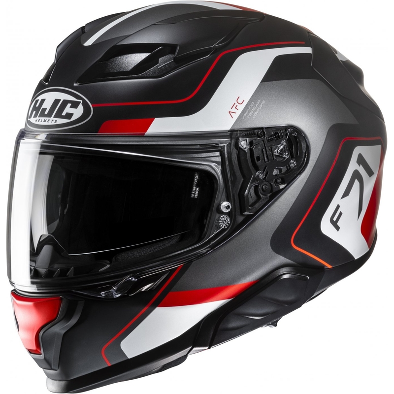 Integrált motoros sisak HJC F71 Arcan MC1SF fekete-szürke-piros