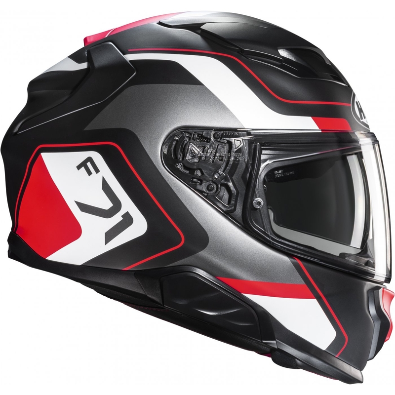 Integrált motoros sisak HJC F71 Arcan MC1SF fekete-szürke-piros