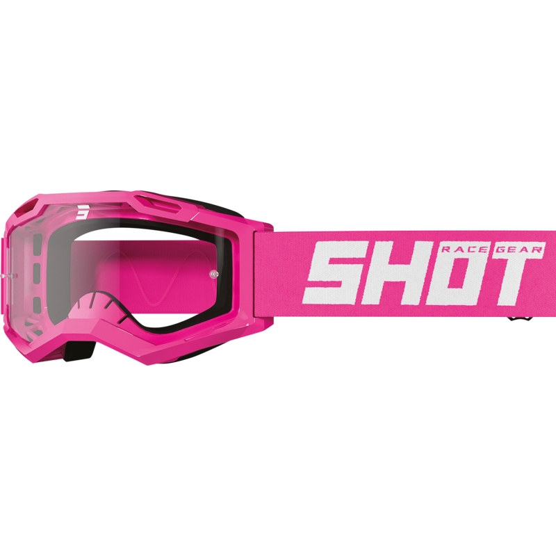 Shot Rocket Kid 2.0 gyerek motokrossz szemüveg rózsaszín (átlátszó plexi)
