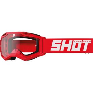 Shot Rocket Kid 2.0 gyerek motokrossz szemüveg piros (átlátszó plexi)