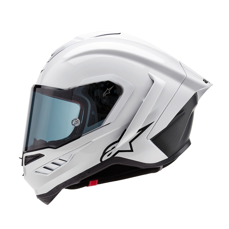 Integrált motoros sisak Alpinestars Supertech R-10 Solid szénfehér matt