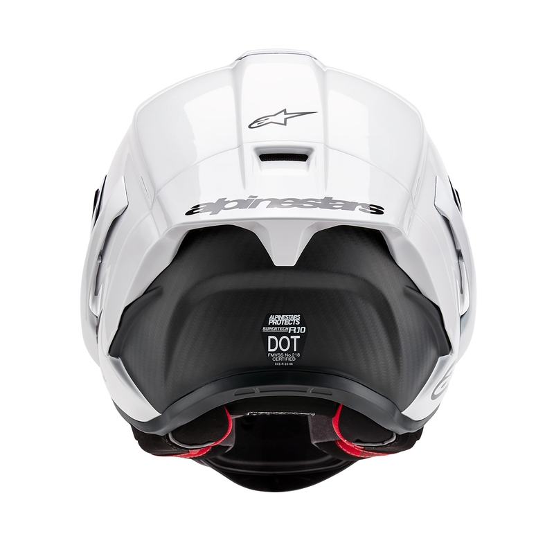 Integrált motoros sisak Alpinestars Supertech R-10 Solid szénfehér matt