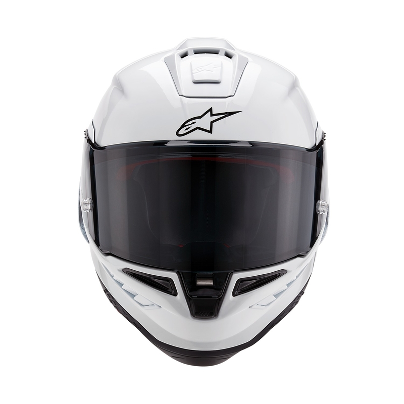 Integrált motoros sisak Alpinestars Supertech R-10 Solid szénfehér matt