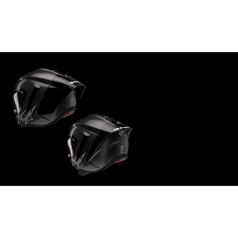 Integrált motoros sisak Alpinestars Supertech R-10 Solid szénfehér matt