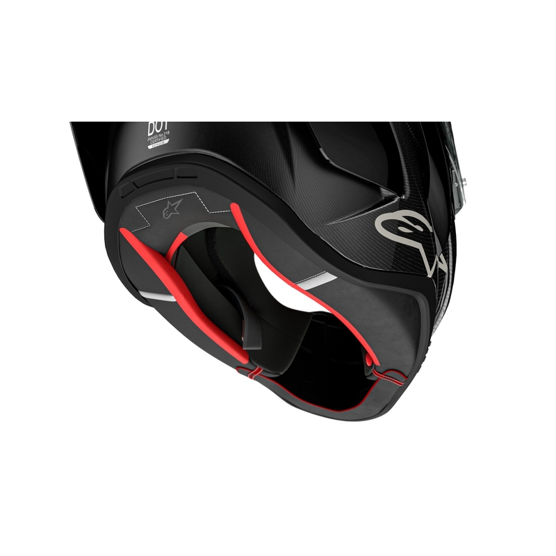 Alpinestars Supertech R-10 Team carbon zárt bukósisak piros-fehér