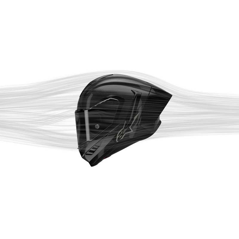 Alpinestars Supertech R-10 Element karbon teljes arcvédős bukósisak ezüst-fekete